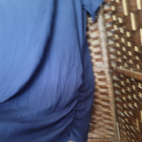 New Maurices Navy blue shirt with short sleeves and has an adjuster at the sides - Picture 3 of 10